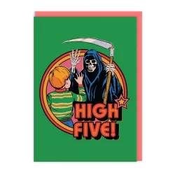 Steven Rhodes Birthday Cards*High Five Death Greeting Card ☠️ | Ohh Deer