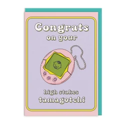 Party Mountain Paper Co. Congratulations|New Arrival*High Stakes Tamagotchi New Baby Card | Ohh Deer