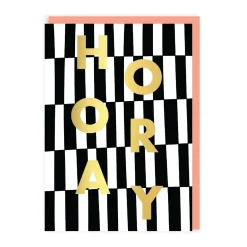 Ohh Deer Congratulations*Hooray Checkerboard Greeting Card
