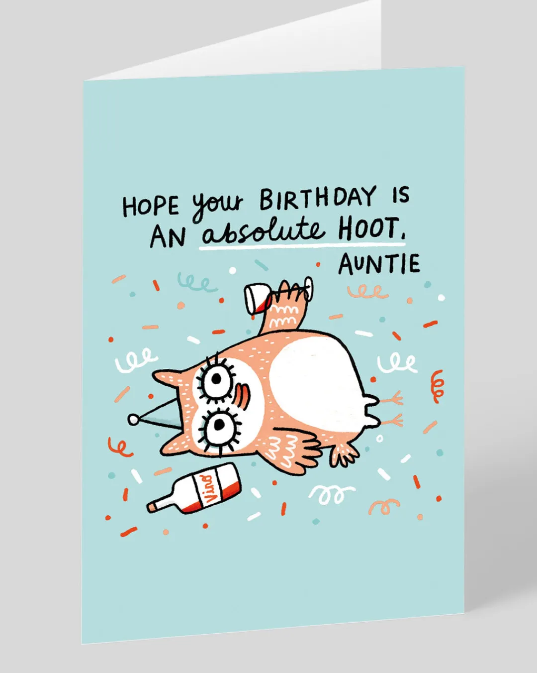 Gemma Correll Birthday|Birthday Cards*Hoot Auntie Birthday Card | Ohh Deer