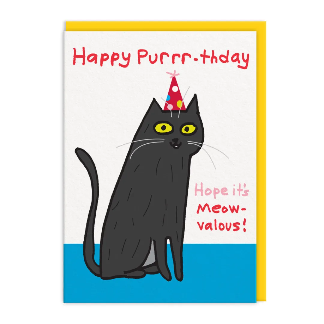 Branddave Birthday Cards*Hope It's Meow-valous! Birthday Card
