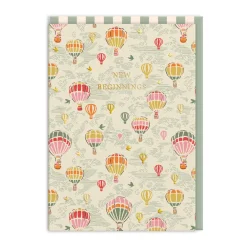 Cath Kidston Good Luck*Hot Air Balloons New Beginnings Greeting Card