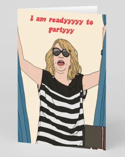 Party Mountain Paper Co. Birthday|Engagement*I Am Ready To Party Greeting Card | Ohh Deer