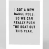 Ohh Deer Valentine's Day|Birthday*I Got A New Barge Pole Greeting Card |