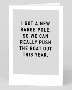 Ohh Deer Valentine's Day|Birthday*I Got A New Barge Pole Greeting Card |