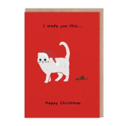 Ken The Cat Christmas Cards*I Made You This (Poop) Christmas Card | Ohh Deer