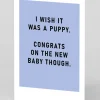 Ohh Deer Congratulations|New Arrival*I Wish It Was A Puppy New Baby Card |