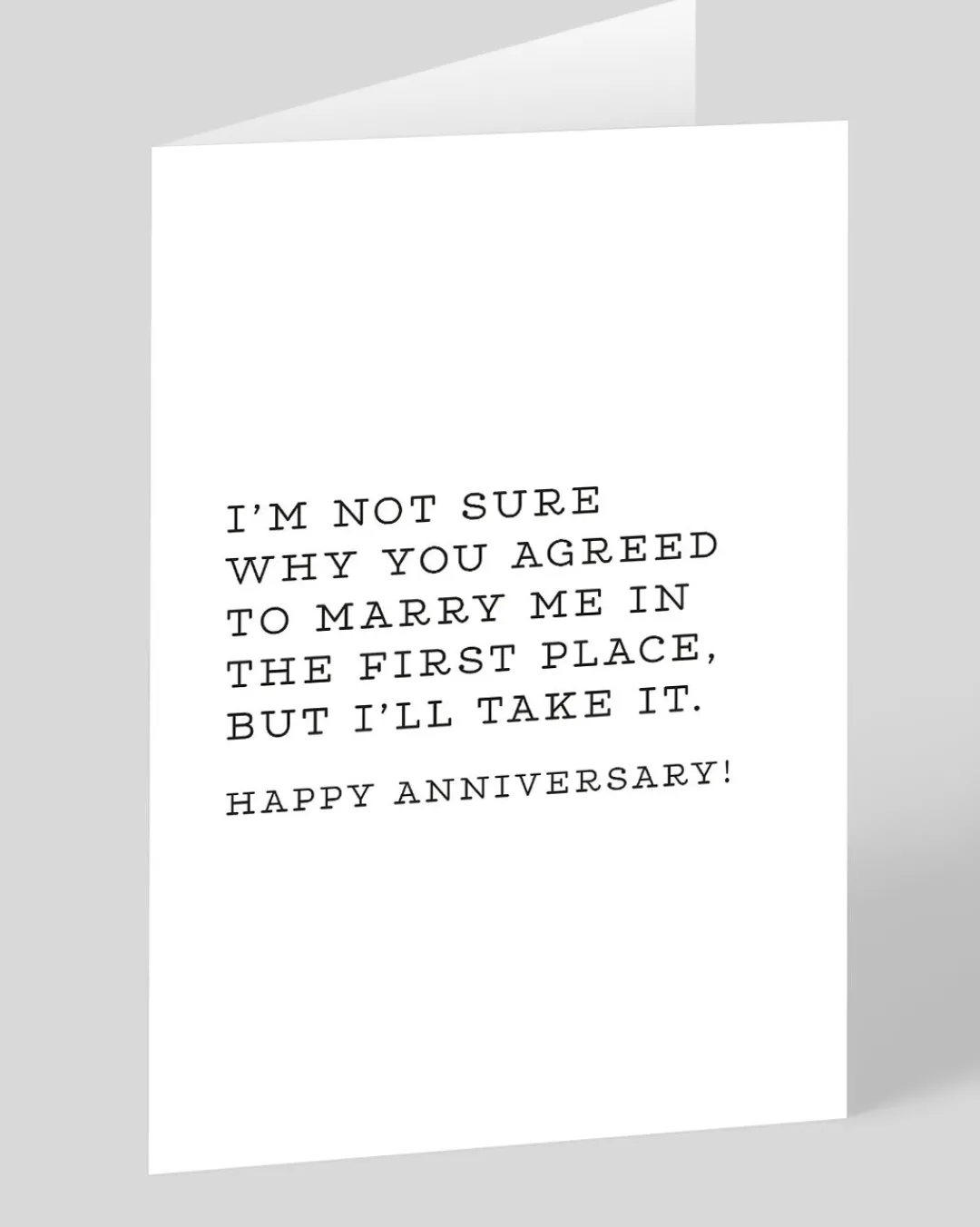 Huckleberry Letterpress Co. Anniversary*I'll Take It Anniversary Card | Ohh Deer