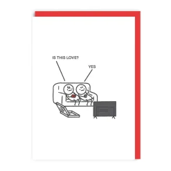 Goose Fight Valentine's Day Cards*Is This Love Sofa Valentine's Day Card | Ohh Deer