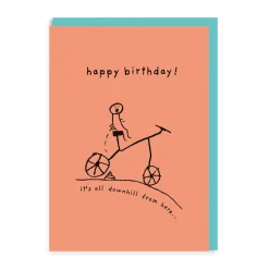 Ohh Deer Birthday Cards*It's All Downhill From Here Birthday Card |