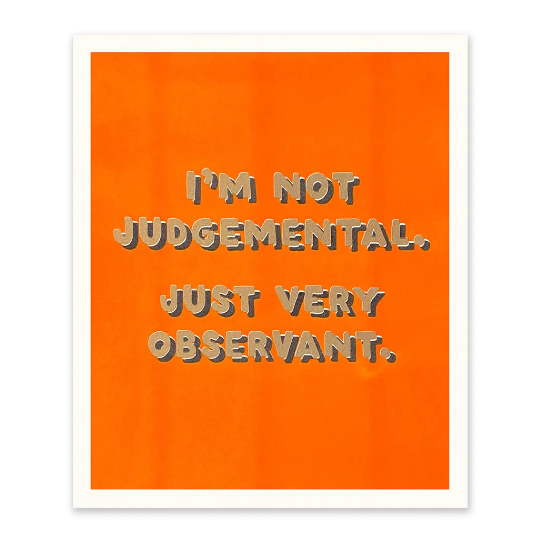 Ohh Deer Prints*Judgemental Riso Print (12x10)