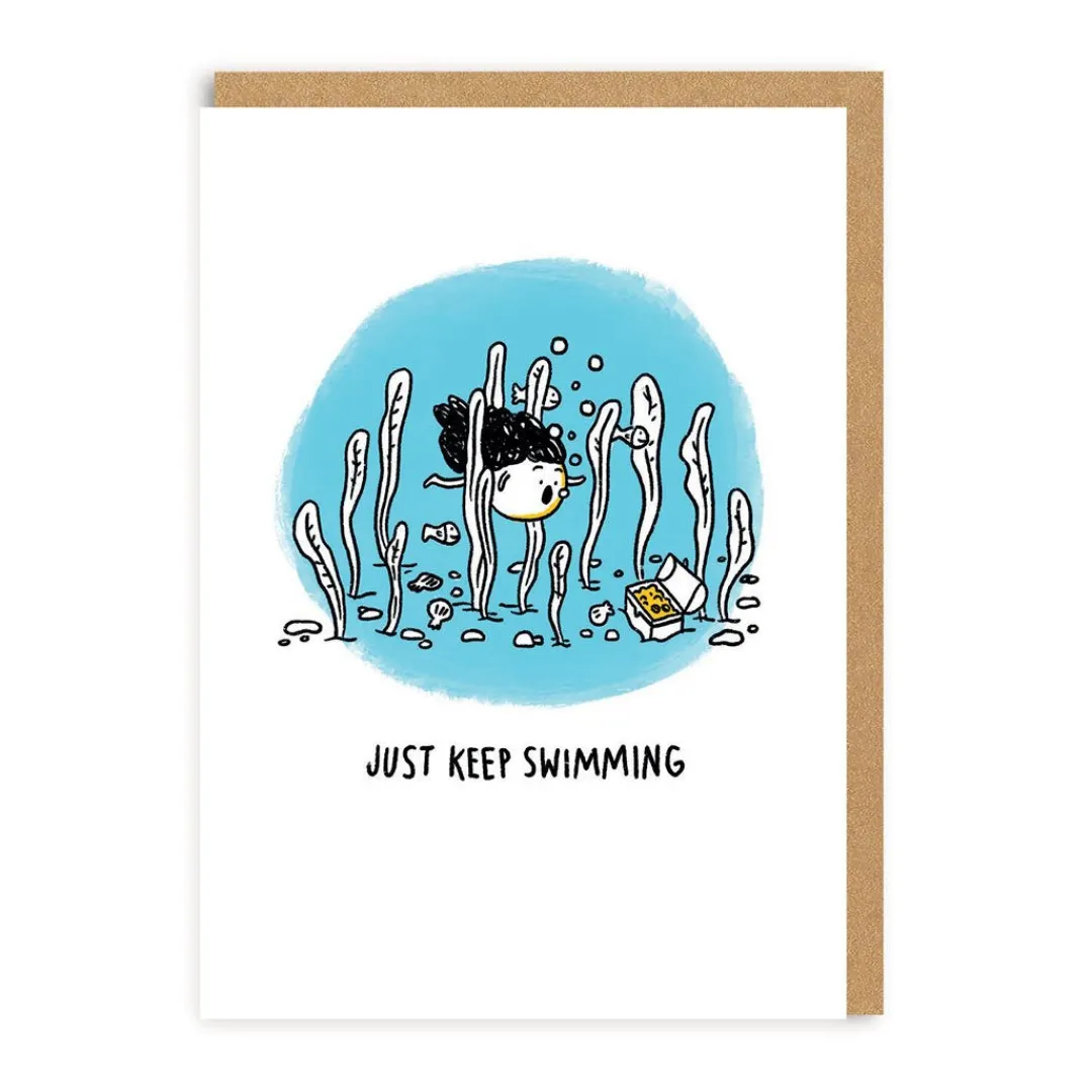Kim Ku Thinking Of You*Just Keep Swimming Greeting Card