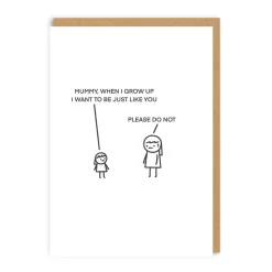 Goose Fight Mother's Day Cards*Just Like You Mum Greeting Card