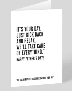 Huckleberry Letterpress Co. Father's Day|Father's Day Cards*Kick Back and Relax Father's Day Card | Ohh Deer