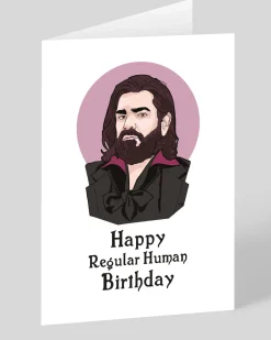 The Red Swan Birthday|Birthday Cards*Laszlo Regular Human Birthday Card | Ohh Deer