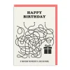 Ohh Deer Birthday Cards*Line Maze Birthday Card