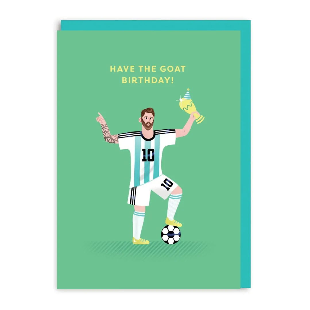 Ohh Deer Birthday Cards*Lionel Messi GOAT Happy Birthday Card |