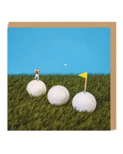 Say Cheese Birthday Cards*Little Tiny People Golf Square Card | Golf Birthday Card | Ohh Deer