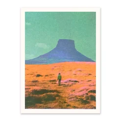 Ohh Deer Prints*Lone Cowboy Riso Print (8x6)