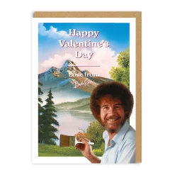 Bob Ross Valentine's Day Cards*Love From Valentine's Day Card | Ohh Deer
