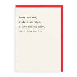 Ohh Deer Anniversary|Valentine's Day Cards*Love The Dog More Valentine's Day Card |