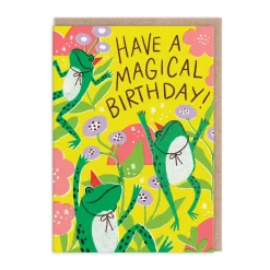 Hello!Lucky Birthday Cards*Magical Frogs Birthday Card