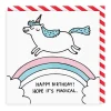 Gemma Correll Birthday Cards*Magical Unicorn Square Birthday Card