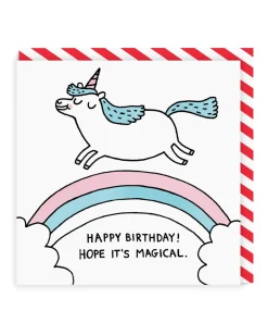 Gemma Correll Birthday Cards*Magical Unicorn Square Birthday Card