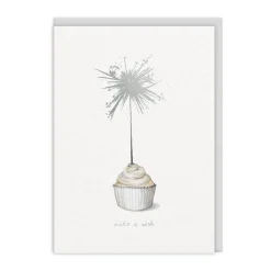 E Frances Paper Birthday Cards*Make A Wish Sparkler Greeting Card