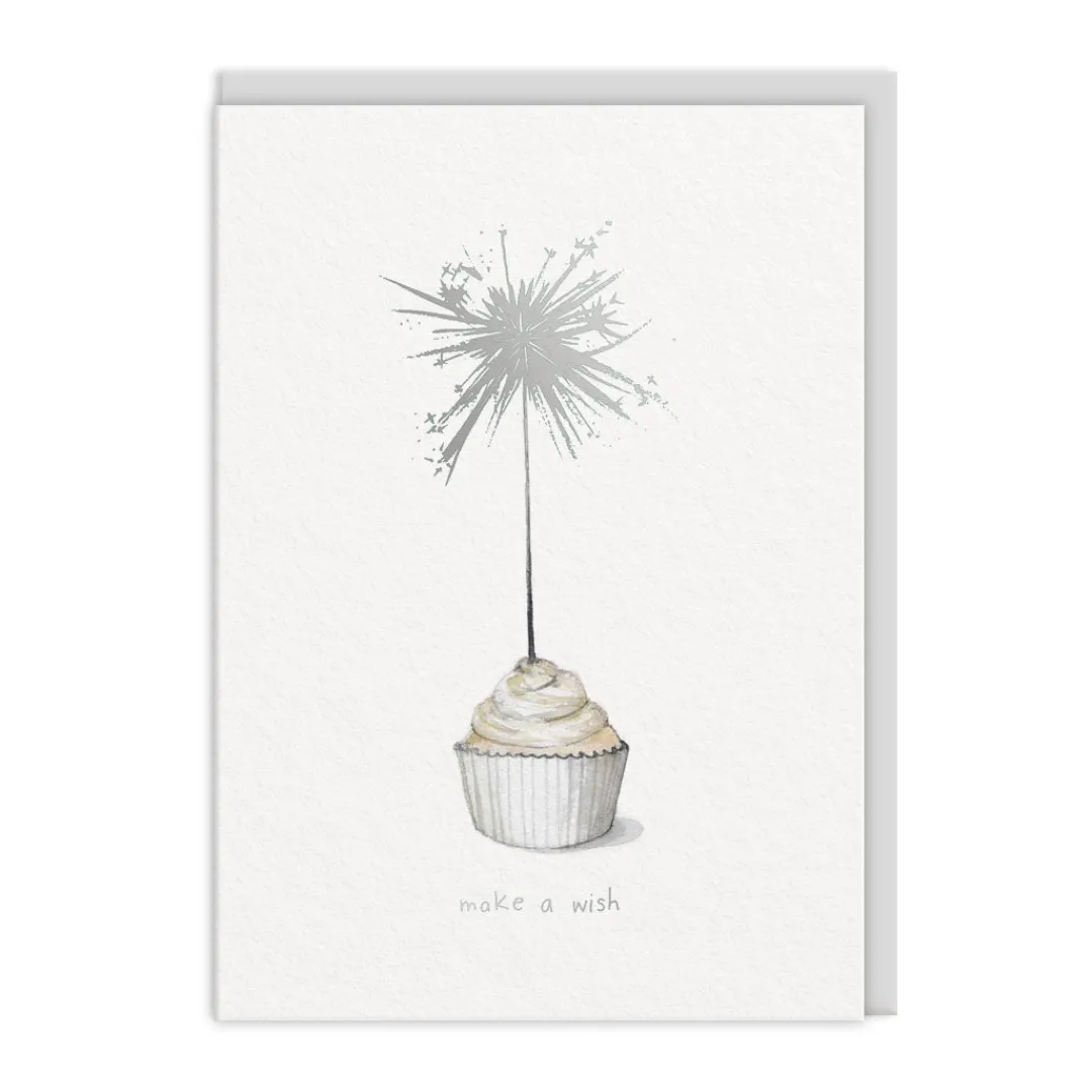 E Frances Paper Birthday Cards*Make A Wish Sparkler Greeting Card