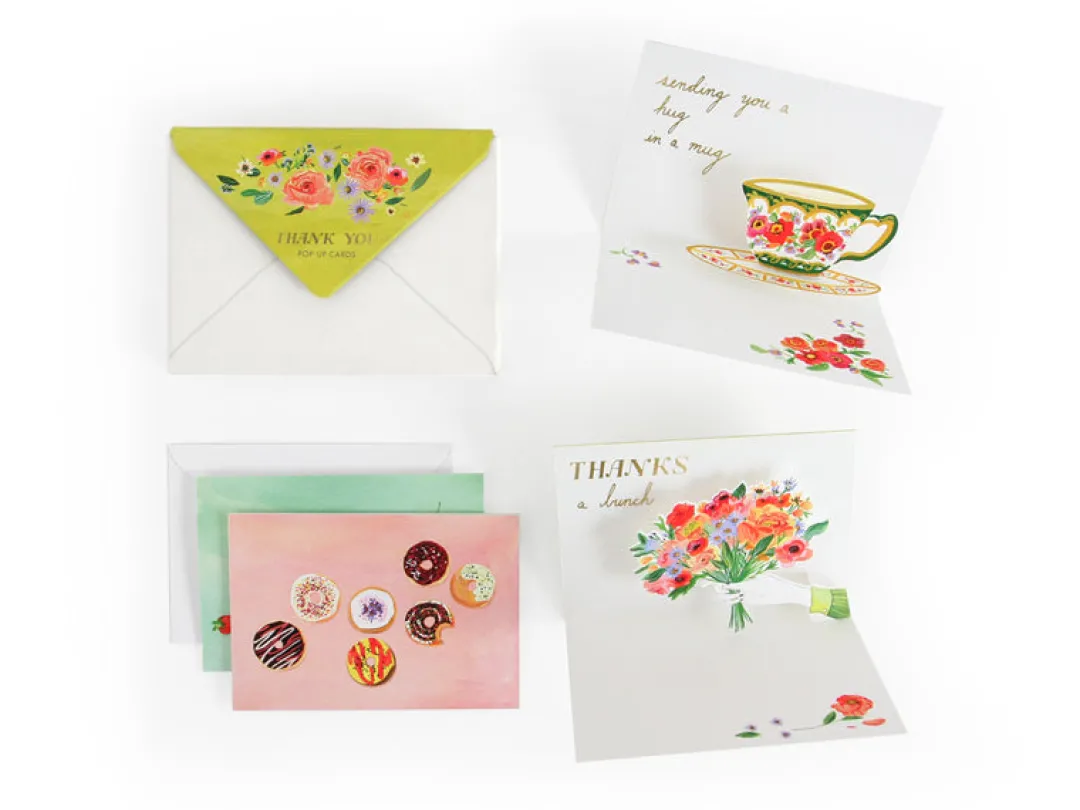 UWP Luxe Pop Up & 3d Cards*Many Thanks Boxed Notes | Ohh Deer
