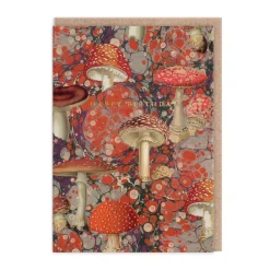 Kaleido Birthday Cards*Marble Fungi Birthday Card
