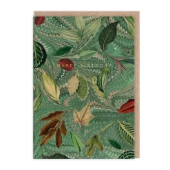 Kaleido Birthday Cards*Marble Leaves Birthday Card