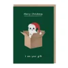 Ken The Cat Christmas Cards*Merry Christmas I Am Your Gift Christmas Card | Ohh Deer