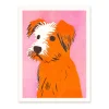 Ohh Deer Prints*Mid Century Dog 2 Riso Print (8x6)