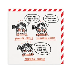 Gemma Correll Thinking Of You|Birthday Cards*Mid-Life, Week, Day Crisis Greeting Card | Ohh Deer