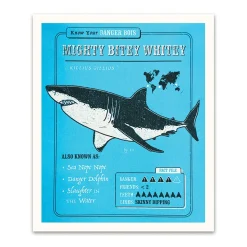 Danger Bois Prints*Mighty Bitey Whitey Riso Print (12x10)