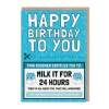 AbiGoLucky Birthday Cards*Milk It For 24 Hours Voucher Birthday Card 🥛 | Ohh Deer