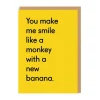 Twin Pines Anniversary*Monkey With a New Banana Greeting Card