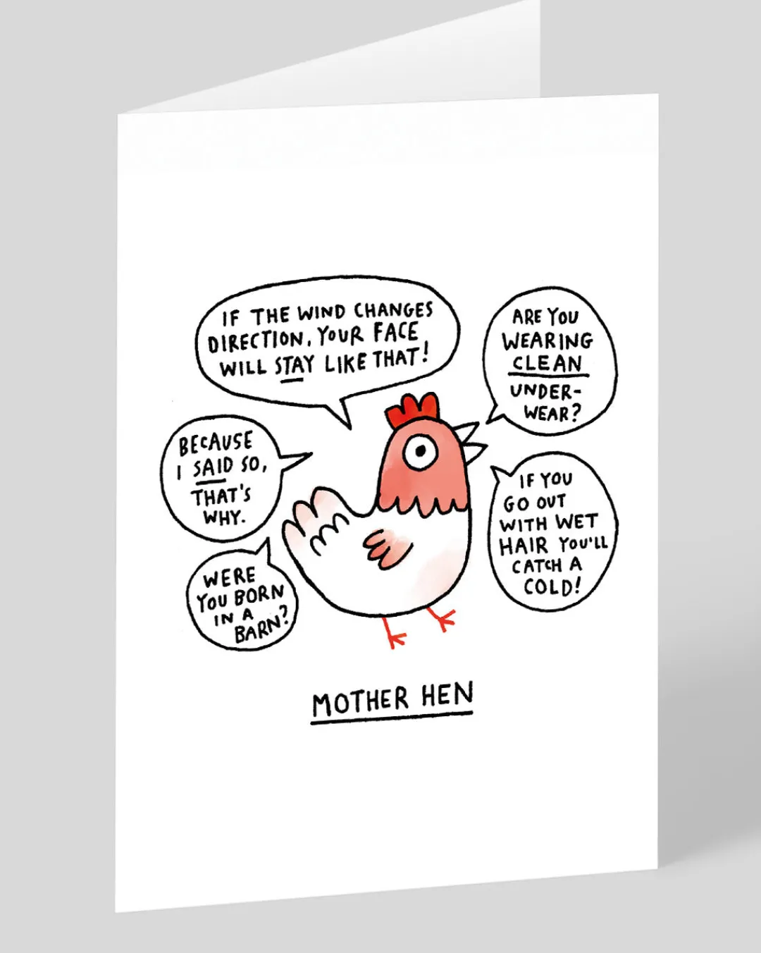 Gemma Correll Mother's Day|Birthday*Mother Hen Greeting Card | Ohh Deer