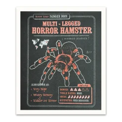 Danger Bois Prints*Multi-Legged Horror Hamster Riso Print (12x10)