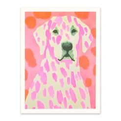Ohh Deer Prints*Neon Dalmatian Riso Print (8x6)