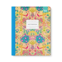 Vu0026A Notebooks Under £10|Stationery Gifts*Neon Floral Ornate Garden Premium Exercise Book