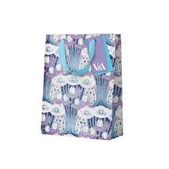 Vu0026A Gift Bags*Neon Floral Pink Poppies Small Gift Bag