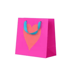 Ashkahn Gift Bags*Neon Heart Mini Gift Bag