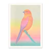 Ohh Deer Prints*Neon Ombre Bird Riso Print (8x6)