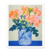 Ohh Deer Prints*Neon Peonies Riso Print (12x10)