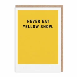 Ohh Deer Christmas Cards*Never Eat Yellow Snow Christmas Card |