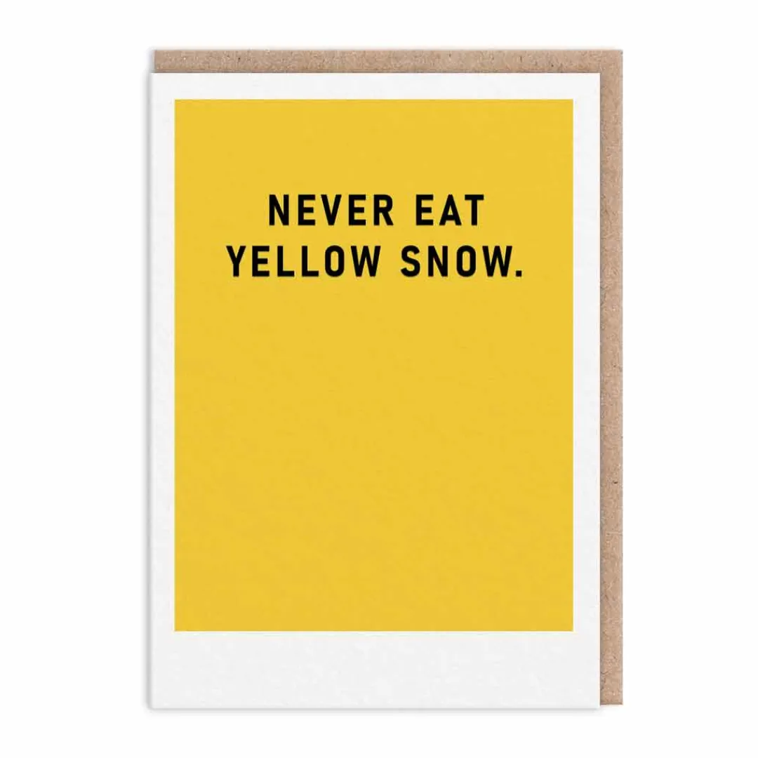 Ohh Deer Christmas Cards*Never Eat Yellow Snow Christmas Card |