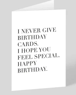 Huckleberry Letterpress Co. Birthday|Birthday Cards*Never Give Cards Birthday Card | Ohh Deer